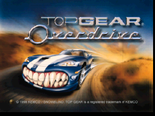 Top Gear Overdrive (Europe) Title Screen